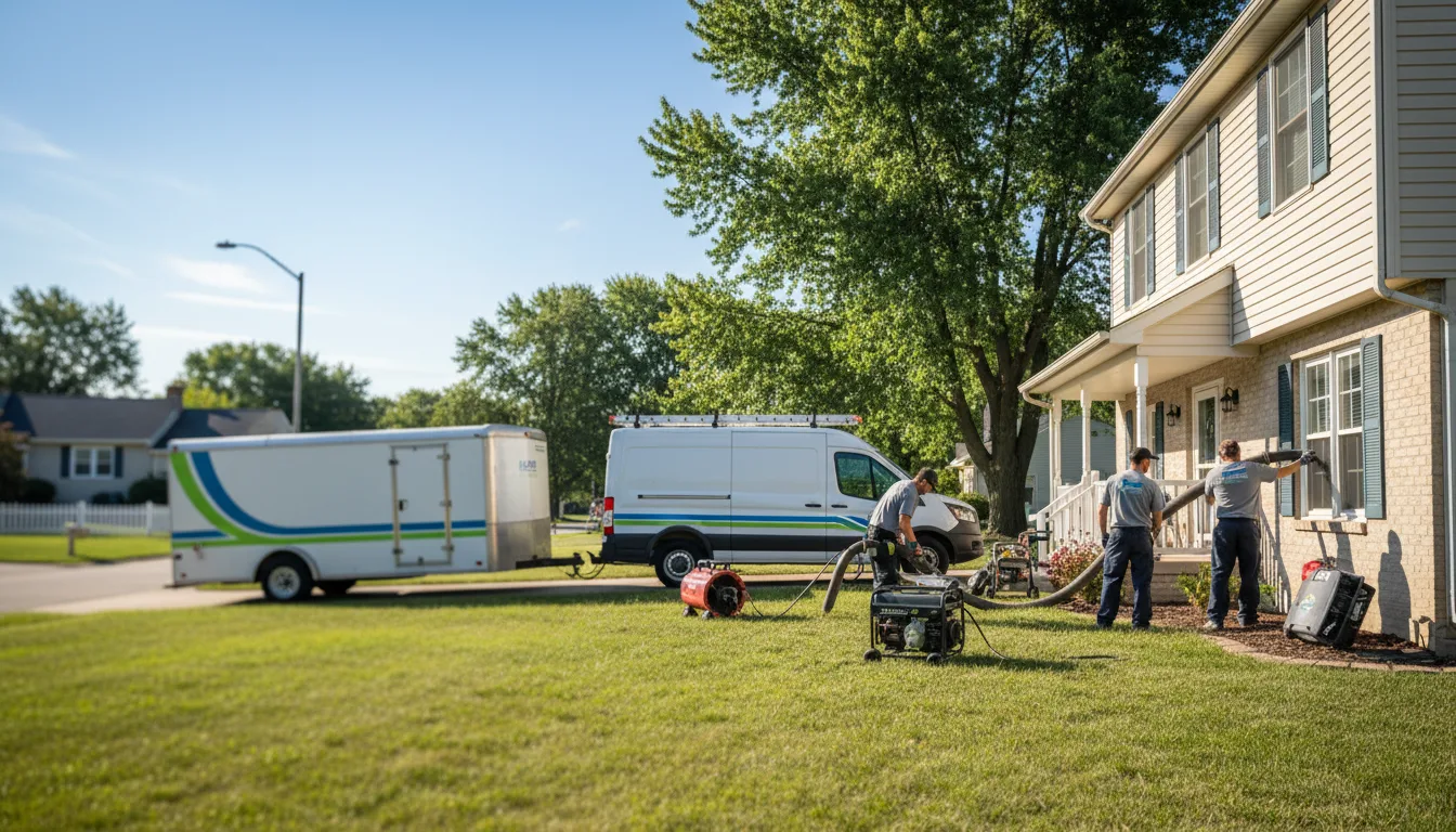 Flooded Basement Restoration And Cleanup With Repair in Centerville, IA near me